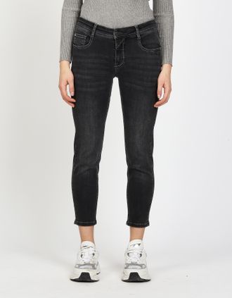 Gang Relax-fit-Jeans GANG 94AMELIE, Damen, Gr. 26, N-Gr, winter grau wash, Denim/Jeans, Obermaterial: 89% Baumwolle, 9% Polyester, 2% Elasthan, regular fit