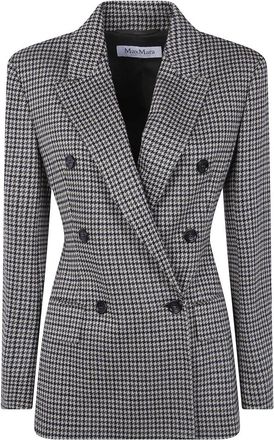 Max Mara Eccelso Jas - Dames - Blazers - Veelkleurig - M - Leer - Jassen