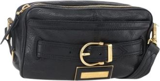 Burberry Pre-owned Leren Schoudertas - Dames - Vintage Schoudertas - Zwart - ONE Size - Leer - Vintage