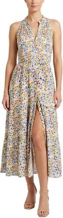 Change of Scenery Tracy Cotton Tiered Midi Shirtdress in Wildflower Fields at Nordstrom, Size X-Small