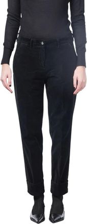 Mason's New York Carrot Chino Broek - Dames - Straight fit broeken - Zwart - XS - Katoen - Broeken