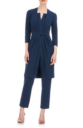 Kay Unger Velma Walk-Through Jumpsuit in Night Blue at Nordstrom, Size 10