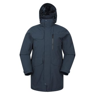 Mountain Warehouse Waterdicht gewatteerd herenjack (Marine)