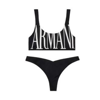 Emporio Armani Badmode, Dames, Zwart, S, Bikini Set
