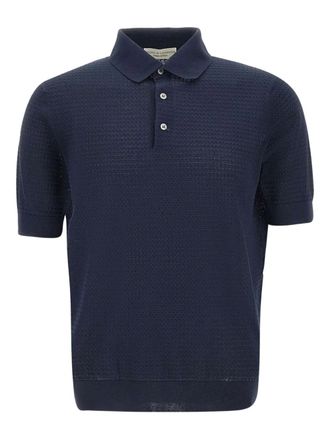 Tシャツ・カットソー FILIPPO DE LAURENTIIS SHORT SLEEVES RICE STITCH POLO SHIRT Filippo De Laurentiis Short Sleeves Rice Stitch Polo Shirt