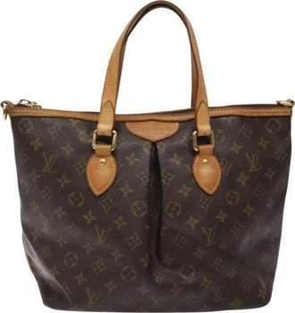 Louis Vuitton Palermo Brown Canvas Tote Bag (Pre-Owned)