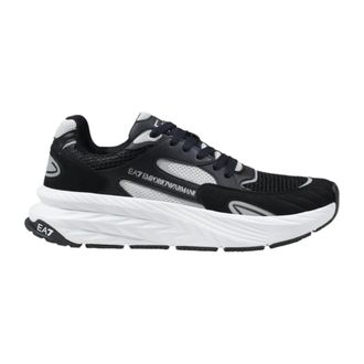 Emporio Armani Sneakers - Heren - Sneakers - Zwart - 42 2/3 EU - Polyester - Schoenen