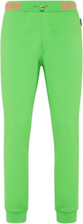 Philipp Plein Trainingsbroeken Skull&Bones - Heren - Sweatpants - Groen - XS - Katoen - Broeken