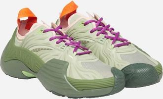 Lanvin Womens Flash X Mesh Low-Top Sneakers In Khaki/sage