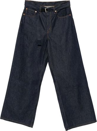 sacai Jeans a gamba ampia - Blu