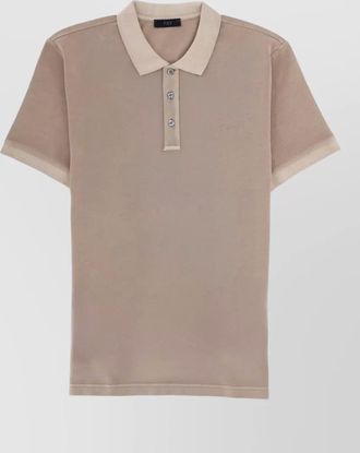 Fay logo polo shirt regular fit short sleeves