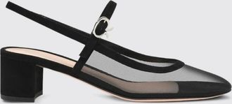 Gianvito Rossi Slingback Francoise Gianvito Rossi in camoscio e nylon a rete