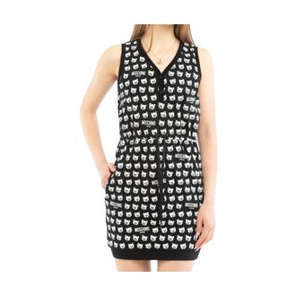 Moschino Kleedjes, Dames, Veelkleurig, S, Katoen, Kleedjes
