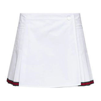 Gucci Short Skirts, female, White, Size: XS A-line Mini Skirt