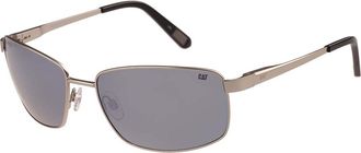 CAT CTS 8030 Polarized 002P Mens Sunglasses Silver Size 61