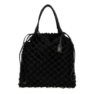 Moschino Woven Nappa Leather Shopping Bag