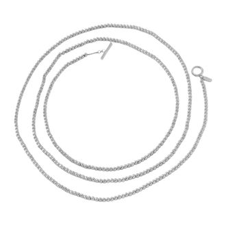 Dansk Copenhagen Audora Lange Ketting - Dames - Accessoires - Grijs - Maat: ONE Size Satijn