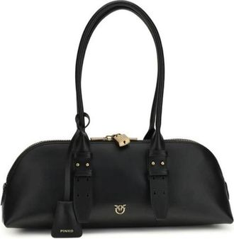 Pinko Bos Taurus Schoudertas - Dames - Schoudertassen - Zwart - ONE Size - Leer - Tassen