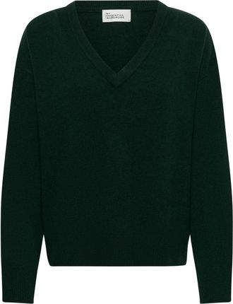 MY ESSENTIAL WARDROBE V-hals Gebreide Pullover - Dames - V-hals truien - Groen - XL - Truien & Vesten