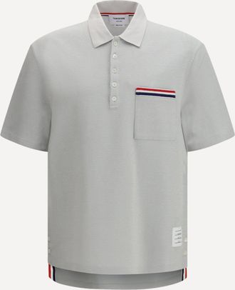 Thom Browne Short-sleeve Polo with chest pocket Male 4