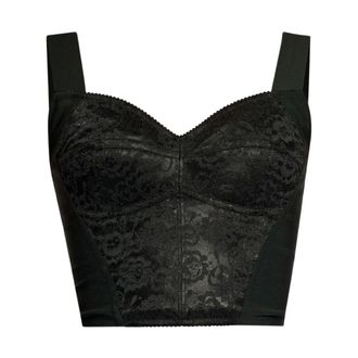 Dolce & Gabbana Shapewear, female, Black, Size: L Shaper Corset Bustier Top