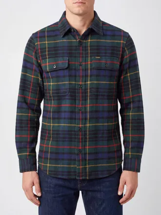 Filson Camicia in cotone con motivo tartan e tasche con patta