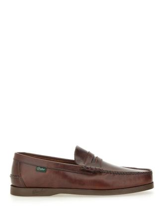 Paraboot Coraux Brown Leather Moccasin Loafers