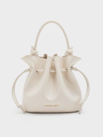 Charles & Keith Sammie Drawstring Bucket Bag