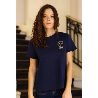 La petite &eacute;toile T-shirt met maanprint voor en achter, TOON