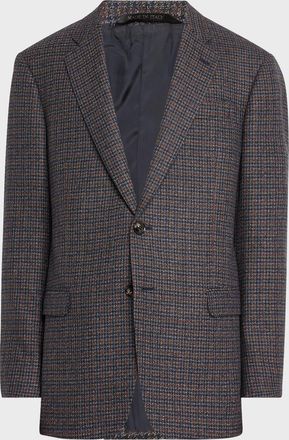 Giorgio Armani Men & apos;s Wool-Cashmere Plaid Sport Coat