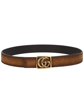 Gucci Brown GG Logo Reversible Belt
