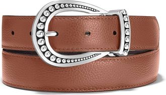 Brighton Womens Really Tough Reversible Belt In Bourbon