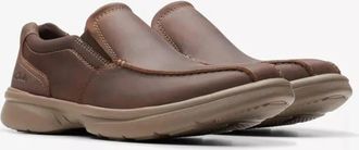 Clarks Bradley Step 26176918 Mens Brown Tumbled Leather Casual Shoes MEW899