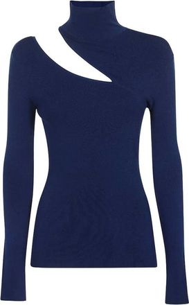Dondup Top con dettagli cut-out - Blu
