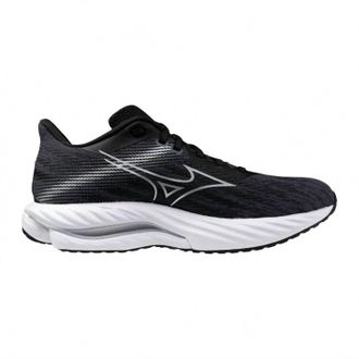 Mizuno Womens Wave Inspire 21 Shoes In Black-Silver
