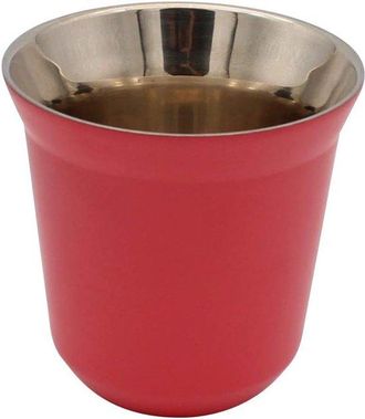 OEM Taza De Caf&eacute; Espresso De Acero Inoxidable Con Doble Aislamiento T&eacute;rmico, Color Fucsia