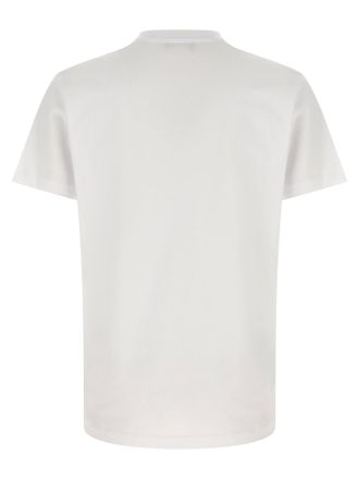 Versace Logo-Embroidered T-shirt - White