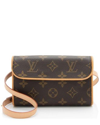 Louis Vuitton Brown Monogram Canvas Florentine Pochette Belt Bag (Authentic Pre-Loved)