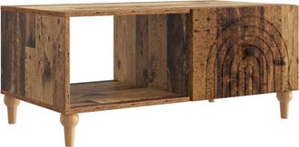 vidaXL Mesa De Caf&eacute; Madera Envejecida 90 X 50 X 40 Cm Vidaxl