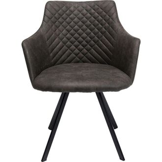 Kare Design Silla giratoria antracita