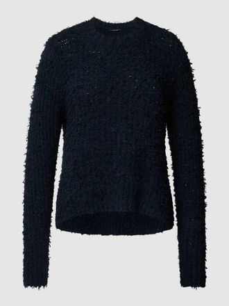OPUS Strickpullover mit Strukturmuster Modell Prizzy in Marine, Gr&ouml;&szlig;e 36