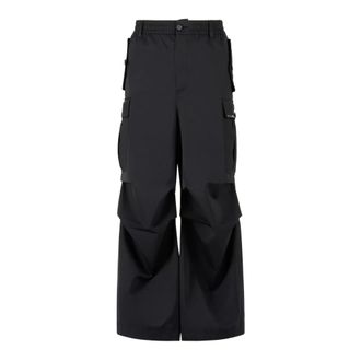 Marni Trousers - male - Marni - Wide Trousers - Black - XL - Trousers