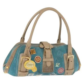 Loewe Pre-owned Handbags, female, Blue, Size: ONE SIZE Pre-owned Hand Bag