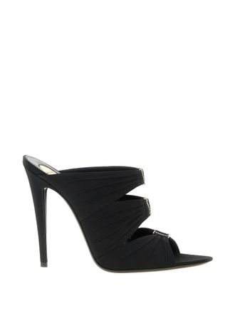 Saint Laurent Black Logo Heels