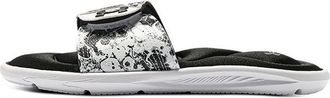 Under Armour (WMNS) Under Armour Ignite 6 Graphic Strap Slide Black White 3024453-002