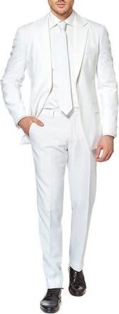 OppoSuits White Knight Slim Fit Two-Piece Suit & Tie Set in Natural at Nordstrom Rack, Size 52