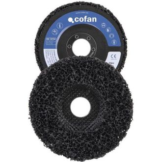 cofan Pack 5 Discos De Vell&oacute;n Para Limpieza 115mm Con Eje 22,23mm