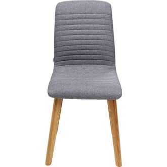 Kare Design Silla escandinava, gris y roble