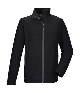 Killtec Fleecejacke KILLTEC KOW 65 MN FLC JCKT, Herren, Gr. 4XL, schwarz, Obermaterial: 100% Polyester, Jacken Fleecejacke, Fleecejacke mit Stehkragen, Kinnsc