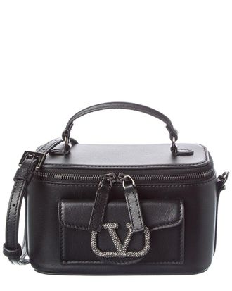 Valentino Vlogo Signature Leather Pouch
